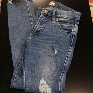 Gap High Rise Ripped Jeans